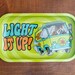 Scooby Rolling Tray | Decorative Metal Tray with Funny Cartoon Design of Shaggy & Scooby in Mystery VW Bus 
