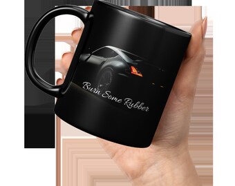Black Car Lover Coffee Mug, Coffee Mugs For Car People