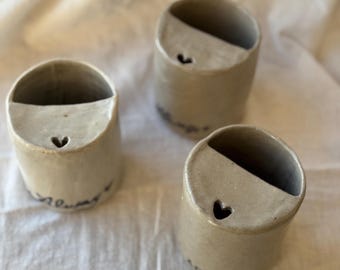 handmade ceramic coffee-tea travel mug with sipping lid always
