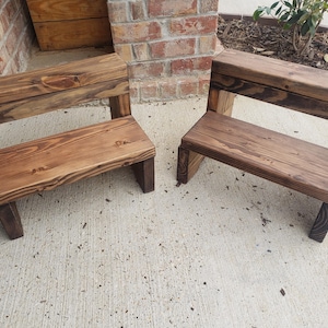 DIY Two-Step Kitchen Stool Plans | Digital Woodworking Guide | Step-by-Step Instructions to Build a Wooden Step Stool for Home & Kitchen