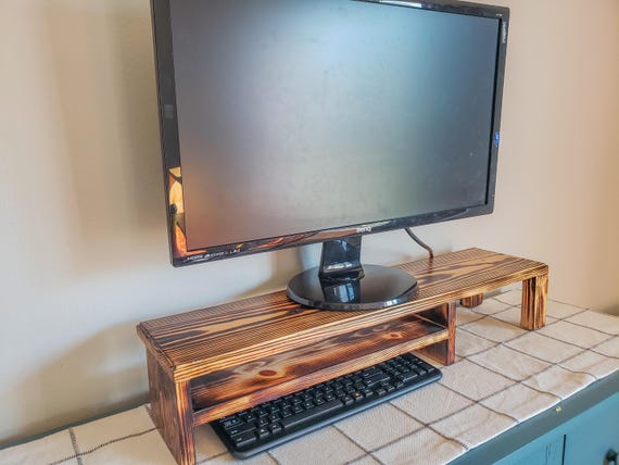 Digital Woodworking Two-Tier Monitor Stand| Step-by-Step Digital Plans| Customizable Monitor Stand Plans| Beginner-Friendly Woodworking
