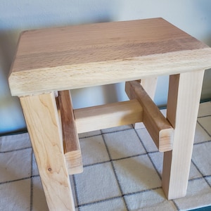 DIY Digital Guide for making wood stools,  digital woodworking plans, DIY Squared Stool Plans, Four-Legged Stool Guide, Build Your Own Plans