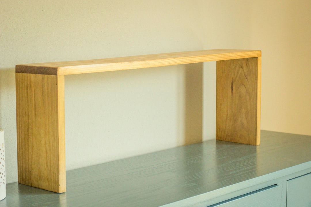 Wood Kitchen Counter Shelf, Over Sink Bathroom Counter Shelf, Shelf