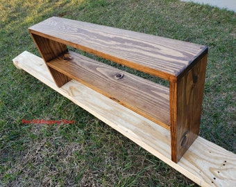Wood Kitchen Counter Shelf,  Bathroom Counter Shelf, Shelf Display, Farmhouse Shelf, Wood Spice Rack, essential oil storage, Kitchen Storage