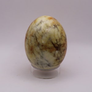 Yellow Jasper Crystal Egg with Stand