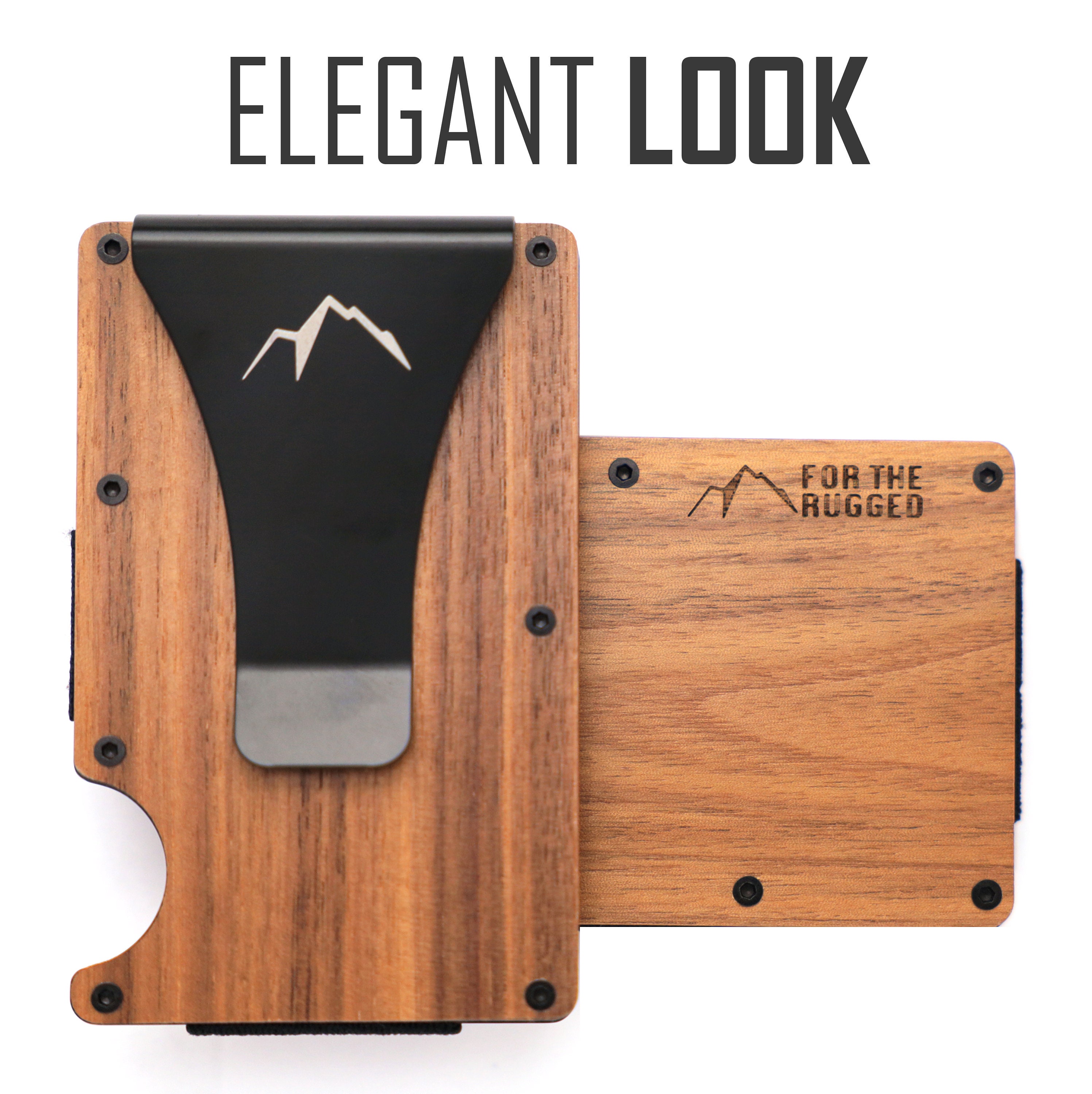 Minimalist Wallet With Money Clip Wooden RFID Wallet Credit - Etsy New  Zealand
