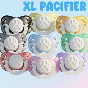 XL Paw Print Adult Pacifier ABDL