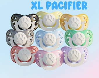 XL Paw Print Adult Pacifier ABDL