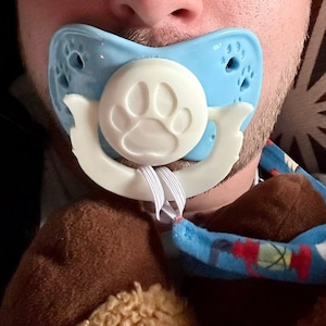 XL Paw Print Adult Pacifier ABDL image 9