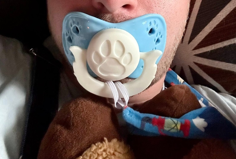 XL Paw Print Adult Pacifier ABDL image 9
