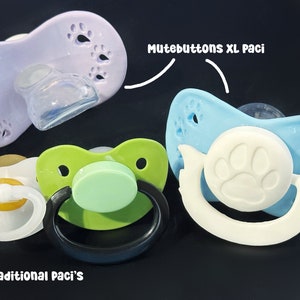 XL Paw Print Adult Pacifier ABDL image 2