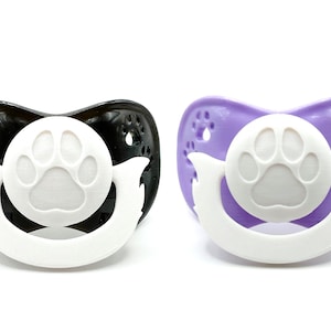 XL Paw Print Adult Pacifier ABDL image 5