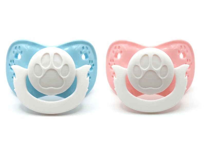 XL Paw Print Adult Pacifier ABDL image 3