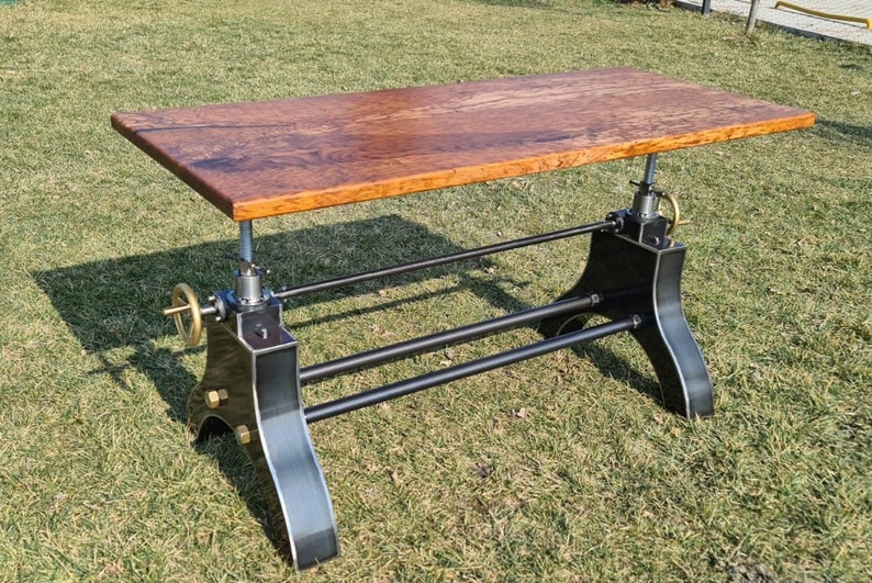 Adjustable Height Table Adjustable Height Desk Crank Table - Etsy