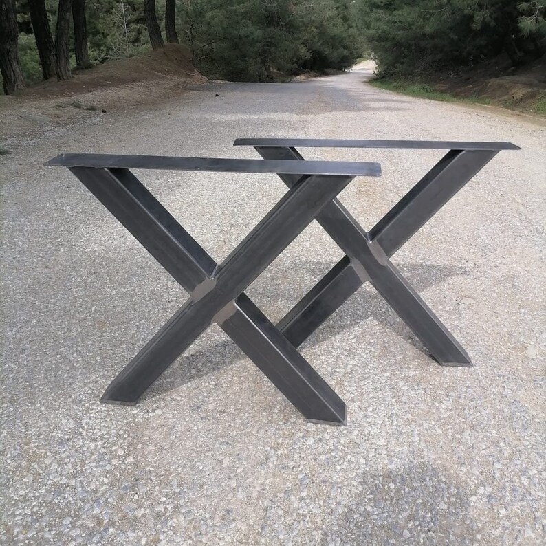 X Shape Table Legs Office Table Legs Dining Room Table Legs Etsy