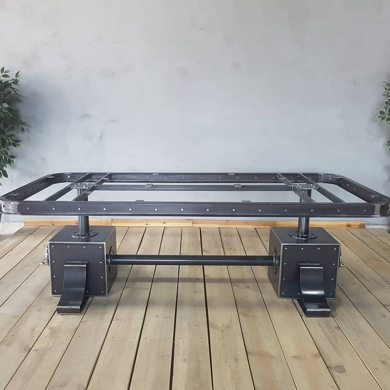 Industrial Design Table Base Industrial Table Legs Walnut Etsy