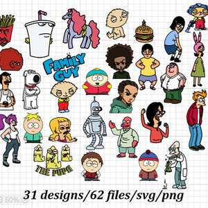 Erwachsene Cartoon-Svg, Png-Bundle