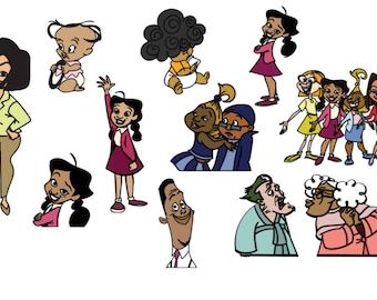 proud cartoon Layered svgs