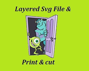 archivo Svg en capas monstruo