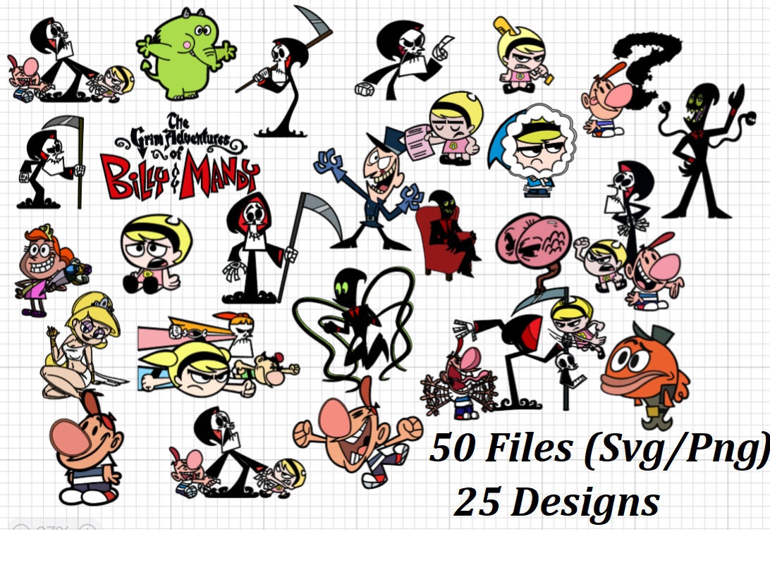 Grim adventures of billy and mandy svg - Etsy 日本