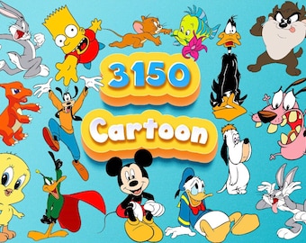 personajes de dibujos animados svgs