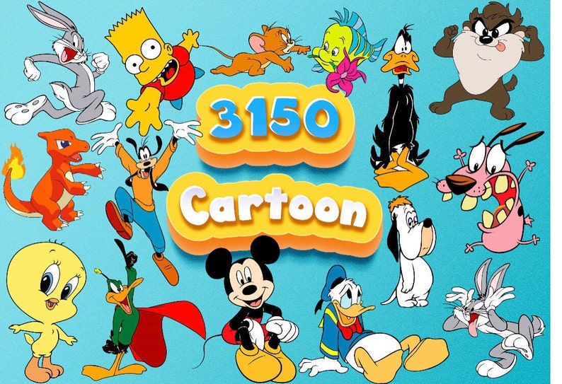 cartoon characters svgs image 1