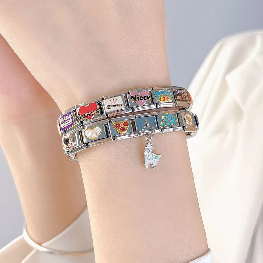 Italian Charms Bracelet Classic 9mm Charms Size Custom Bracelet Charm