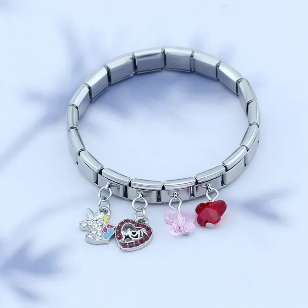 Italian Charms Bracelet Classic 9mm Charms Size Custom Bracelet Charm ...
