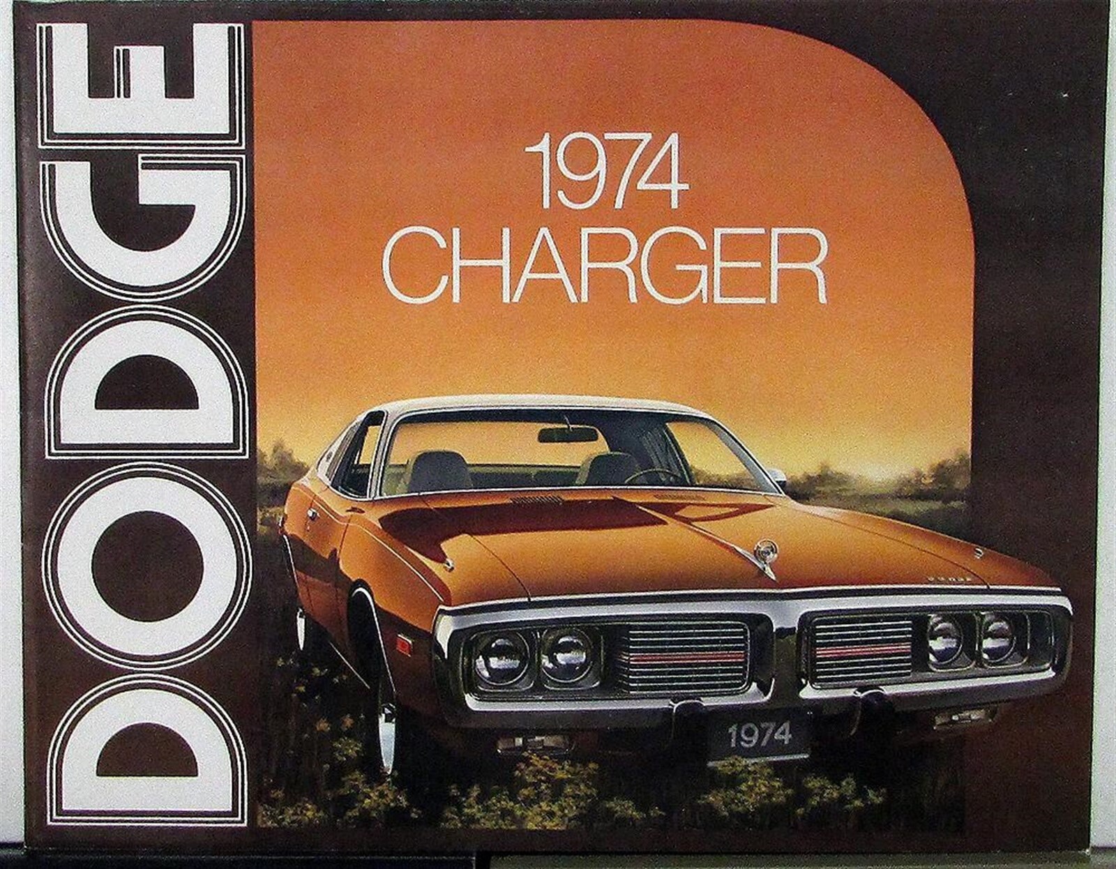 1974 Dodge Charger Color Sales Folder Original Specs Equip Exterior