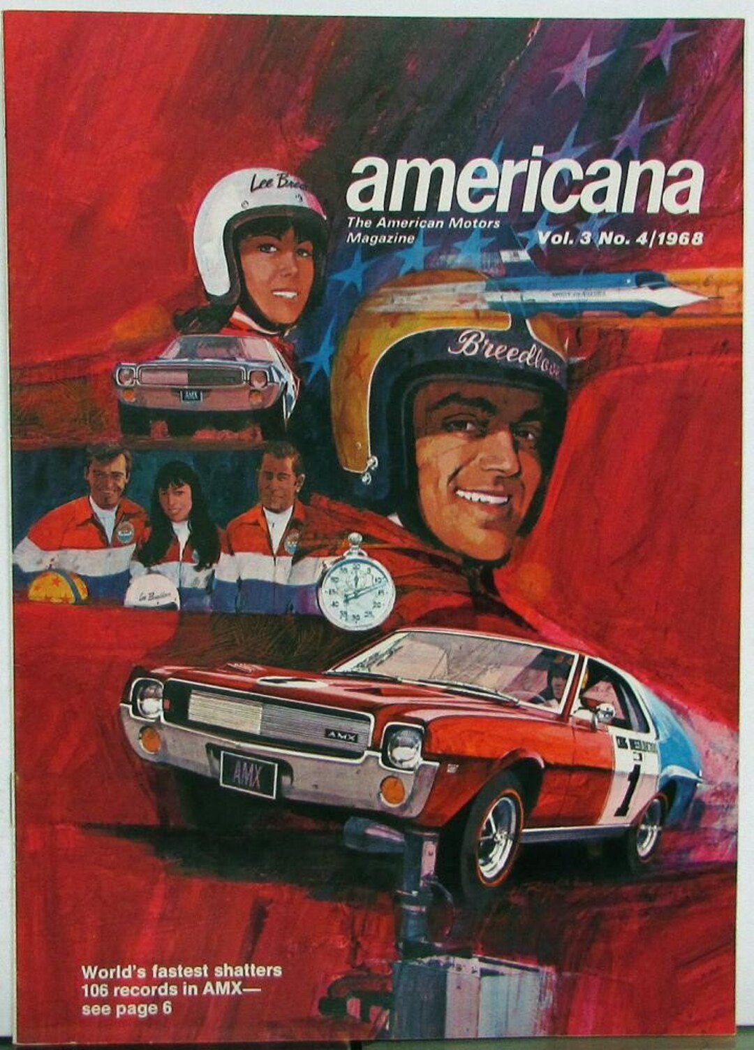 1968 AMC Americana Mag AMX Racing Breedlove Spirit of American Etsy