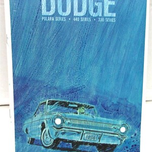1964 Dodge Dealer Color Prestige Sales Brochure Polara 440 330 Series