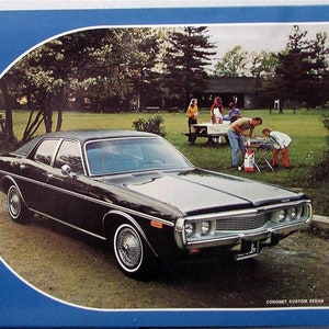 1973 Dodge Coronet Color Sales Folder Original Specs Equip Exterior Colors