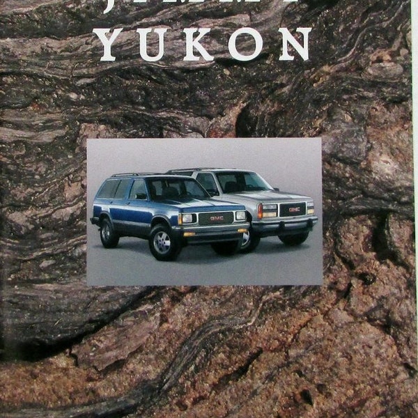 1993 GMC Jimmy Typhoon Yukon Truck Sales Brochure Original