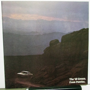 1968 Pontiac Greats High Performance Brochure GTO Firebird Tempest LeMans