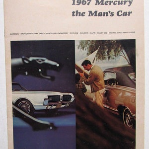 1967 Mercury Dealer Full Line Sales Brochure Marquis Cyclone Cougar Capri Comet
