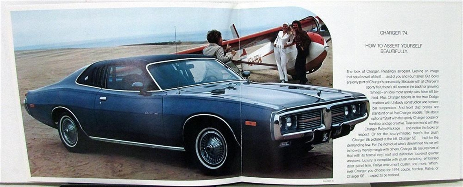 1974 Dodge Charger Color Sales Folder Original Specs Equip Exterior