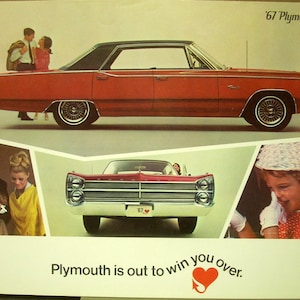 1967 Plymouth Fury I II III Sport VIP Wagons Sales Brochure Original