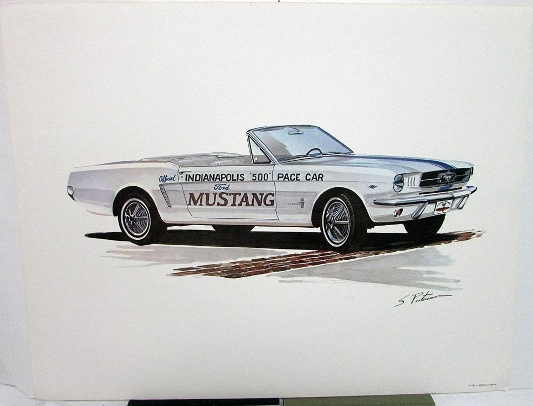Ford Mustang 1964.5 Indy Pace Car white Franklin Mint 1:24