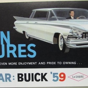 1959 Buick LeSabre Invicta Electra Color Sales Brochure Original