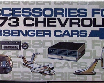 1973 Chevrolet Passenger Car Accessories Sales Brochure Original