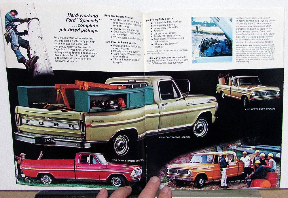 Original 1970 Ford Pickup F-100 F-250 F-350 4-Wheel Drive Sales Brochure 70 Original 1970 Ford Pickup F-100 F-250 F-350 4-Wheel Drive Sales Brochure 70