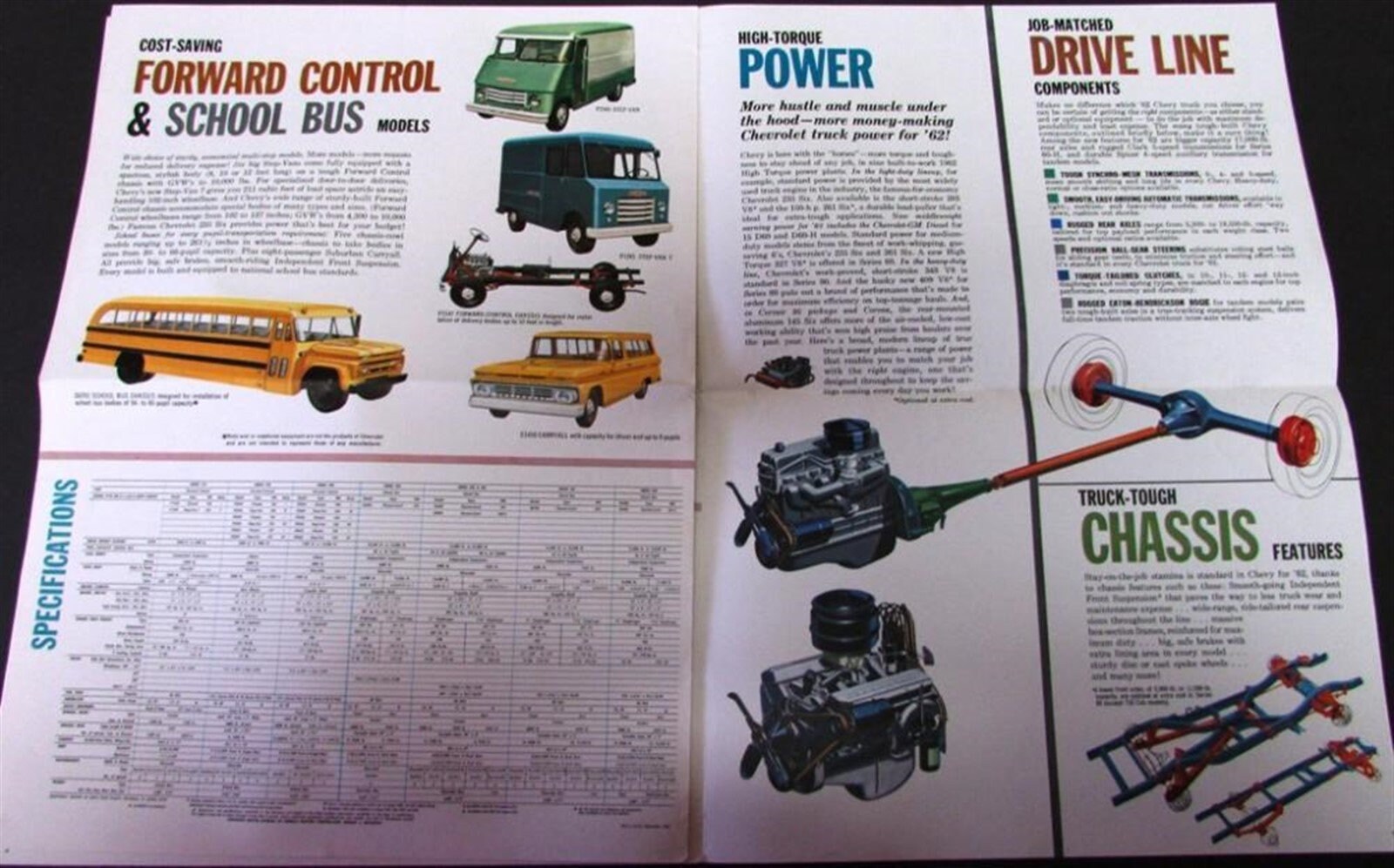 1962 Chevrolet Truck Full Line Pickup Models Specifications - Etsy