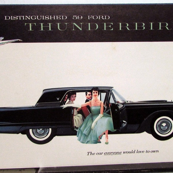 1959 Ford Thunderbird Sales Folder Brochure Original