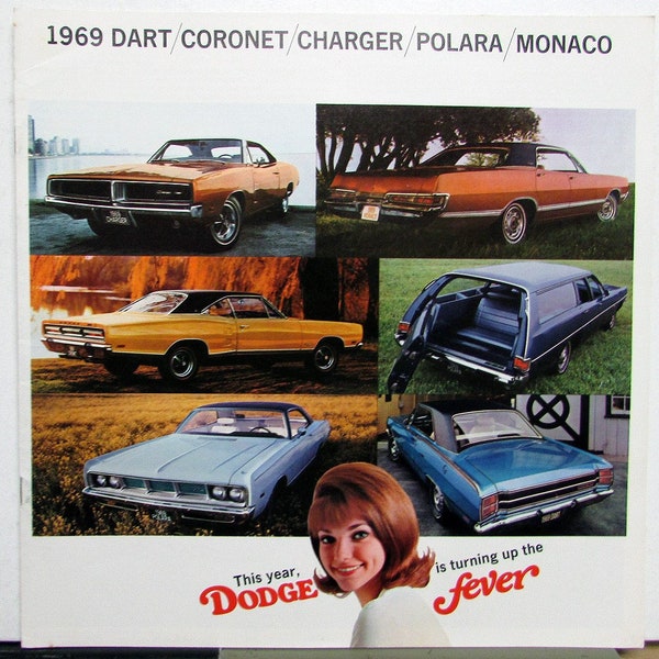 1969 Dodge Dart Coronet Charger Polara Monaco Original Scat Pack Sales Brochure