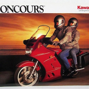 1990 Kawasaki Concours Motorcycle Dealer Sales Brochure ZG1000-A5