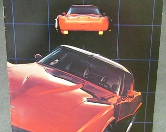 1981 Chevrolet Corvette Dealer Sales Brochure Two-Tone Paint Original