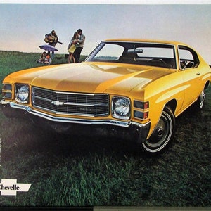 1971 Chevrolet Chevelle SS Malibu Color Sales Brochure Original