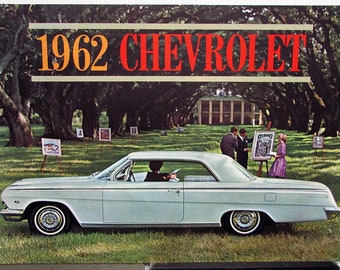 1962 Chevrolet Dealer Sales Brochure 409 2X4 BBL 327 Impala SS Bel Air Original