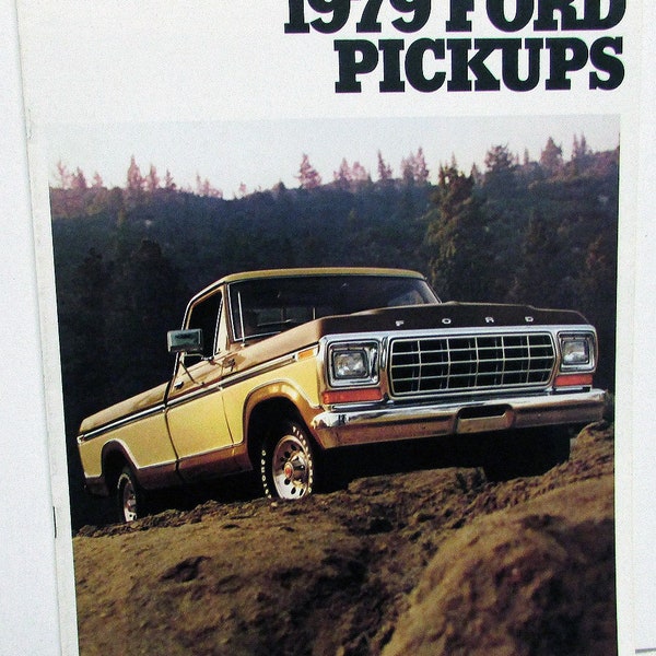 1979 Ford Pickup Truck F 100 150 250 350 Stake Platform Sales Brochure Original