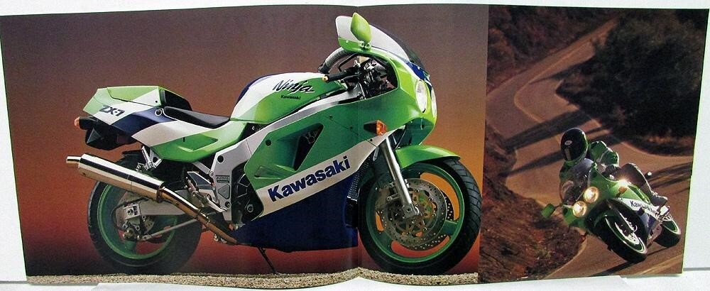 1990 Kawasaki Ninja ZX-7 Motorcycle Dealer Sales Brochure